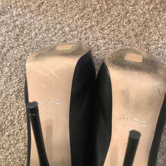 Aldo Black Leather Booties - Picture 5 of 7